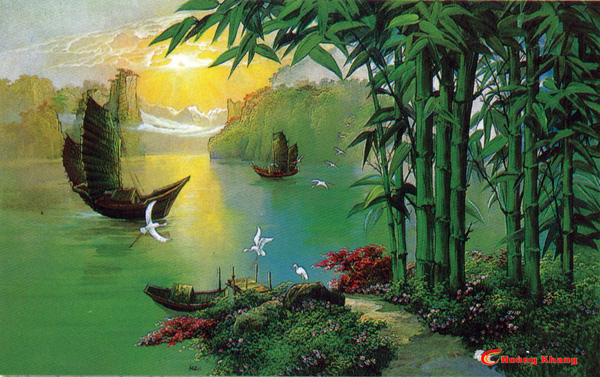 Tranh Núi - Nước - Phong Thuỷ